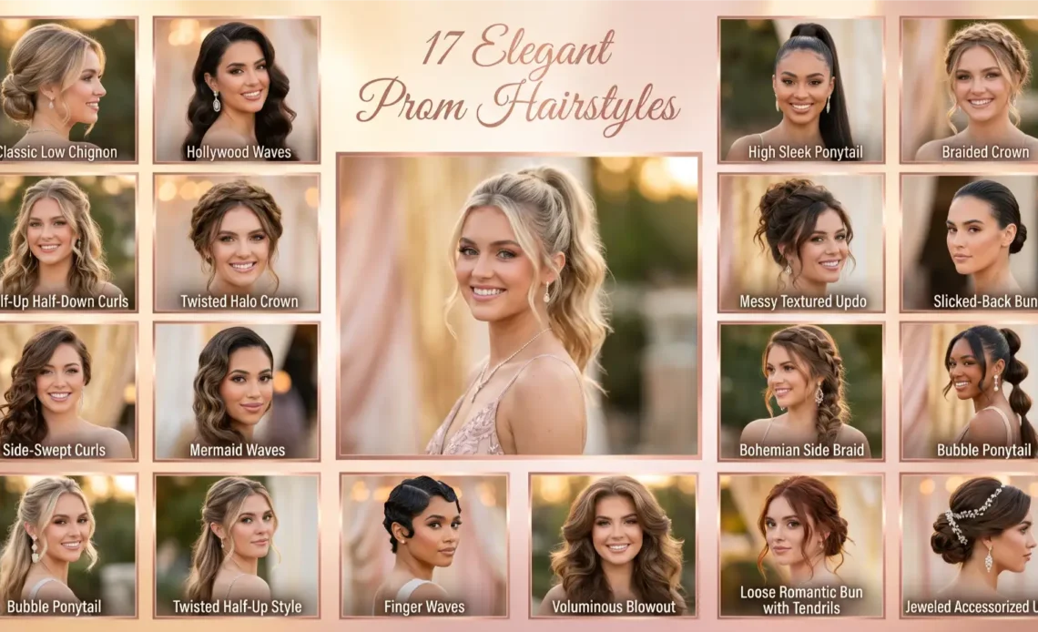 17 Elegant Ideas for Prom Hairstyles Ideas for a Glam Look
