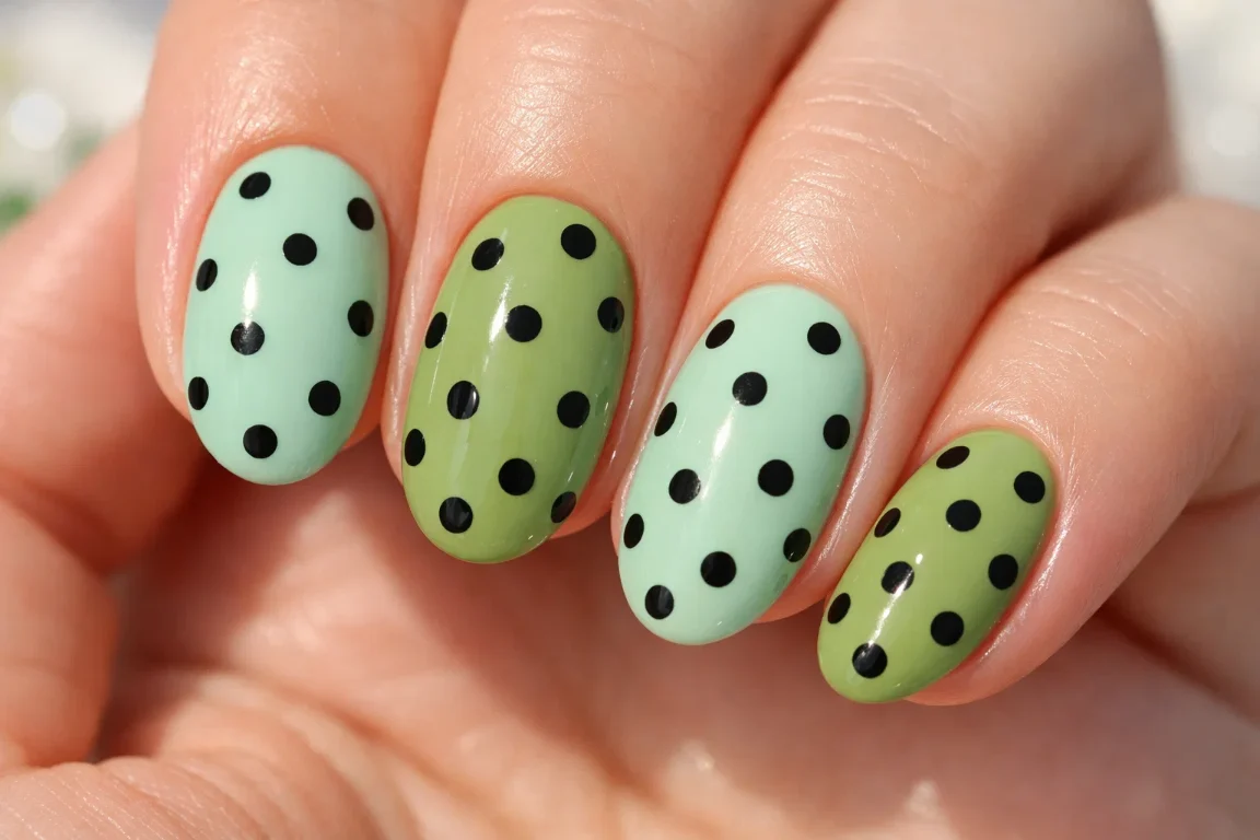 Polka Dots on Airy Pastel Bases