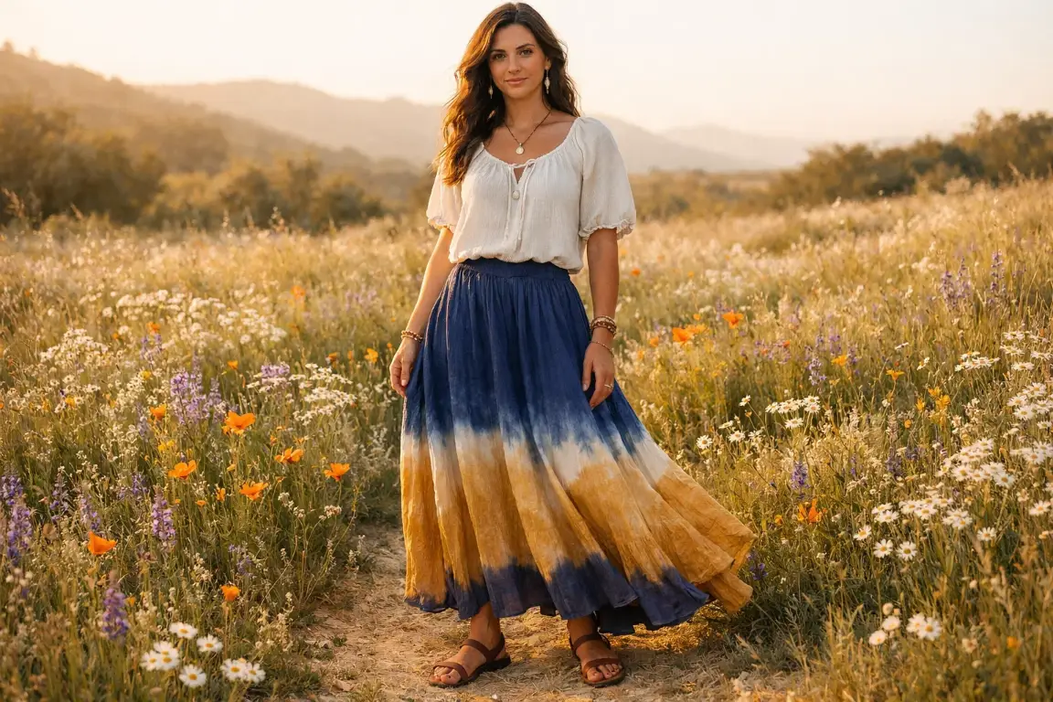 The Sustainable Boho Maxi in Natural Dyes