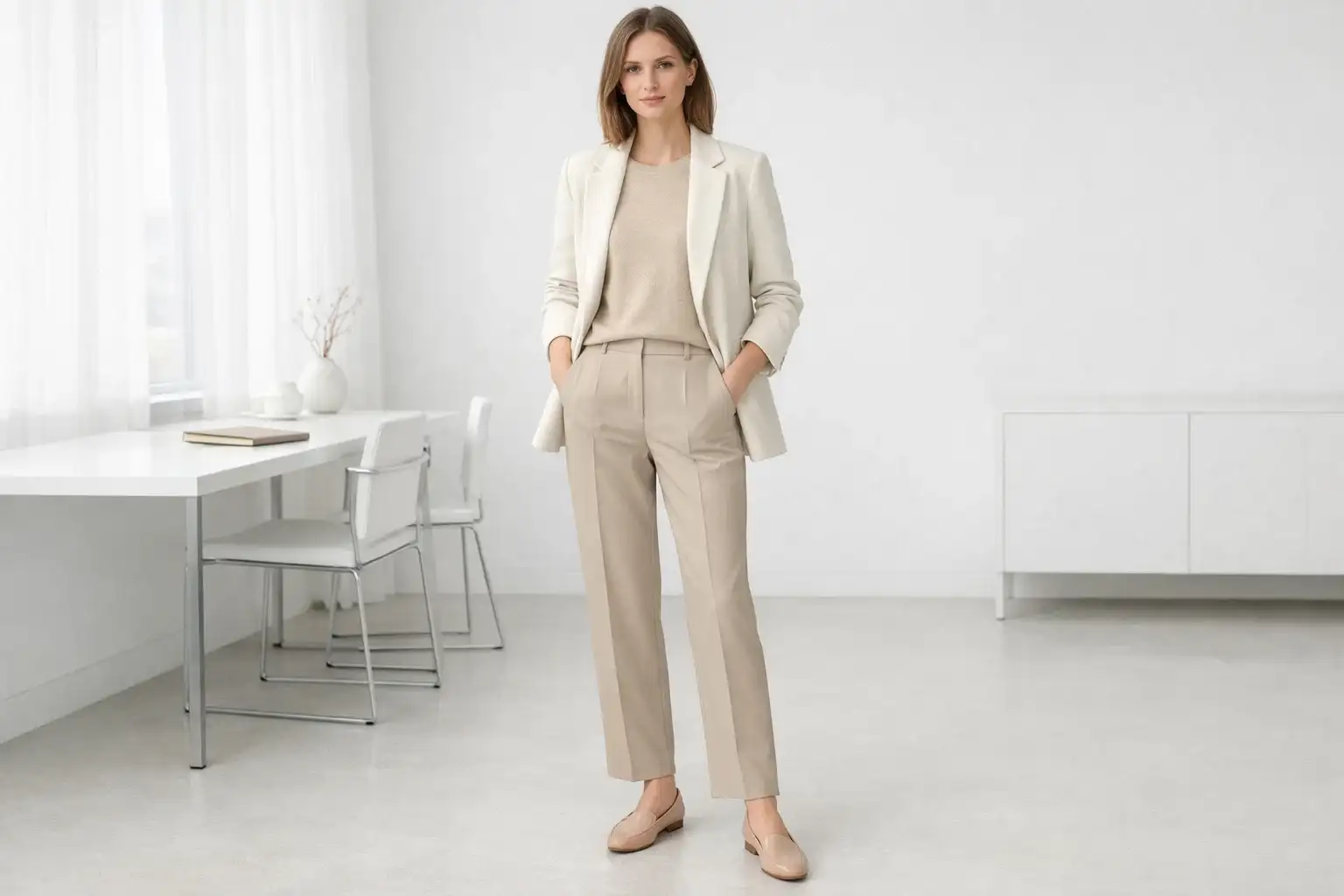 Monochrome Tonal Dressing From Sand to Oatmeal