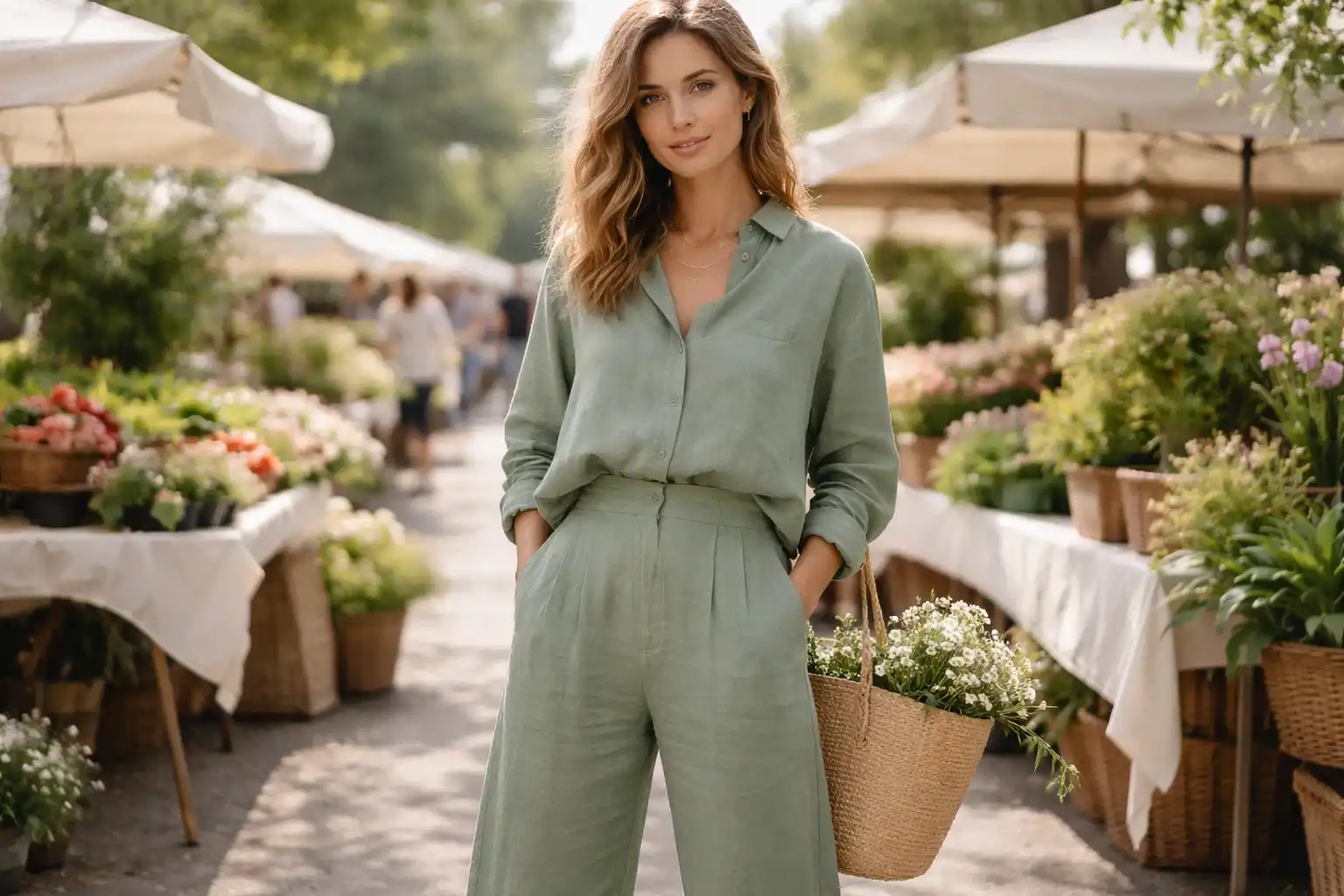 Start with a Linen Matching Set