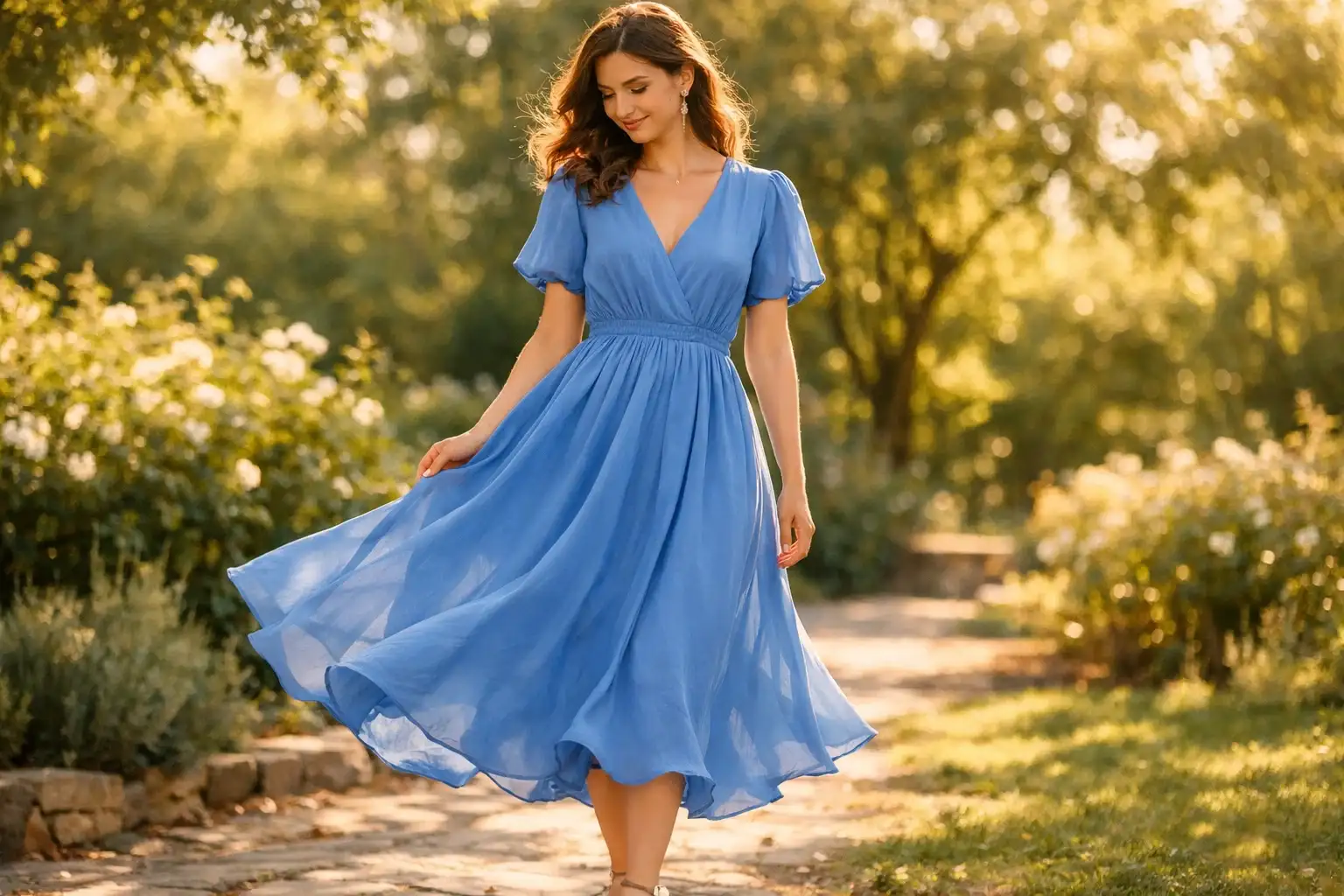 A Flowing Midi Dress
