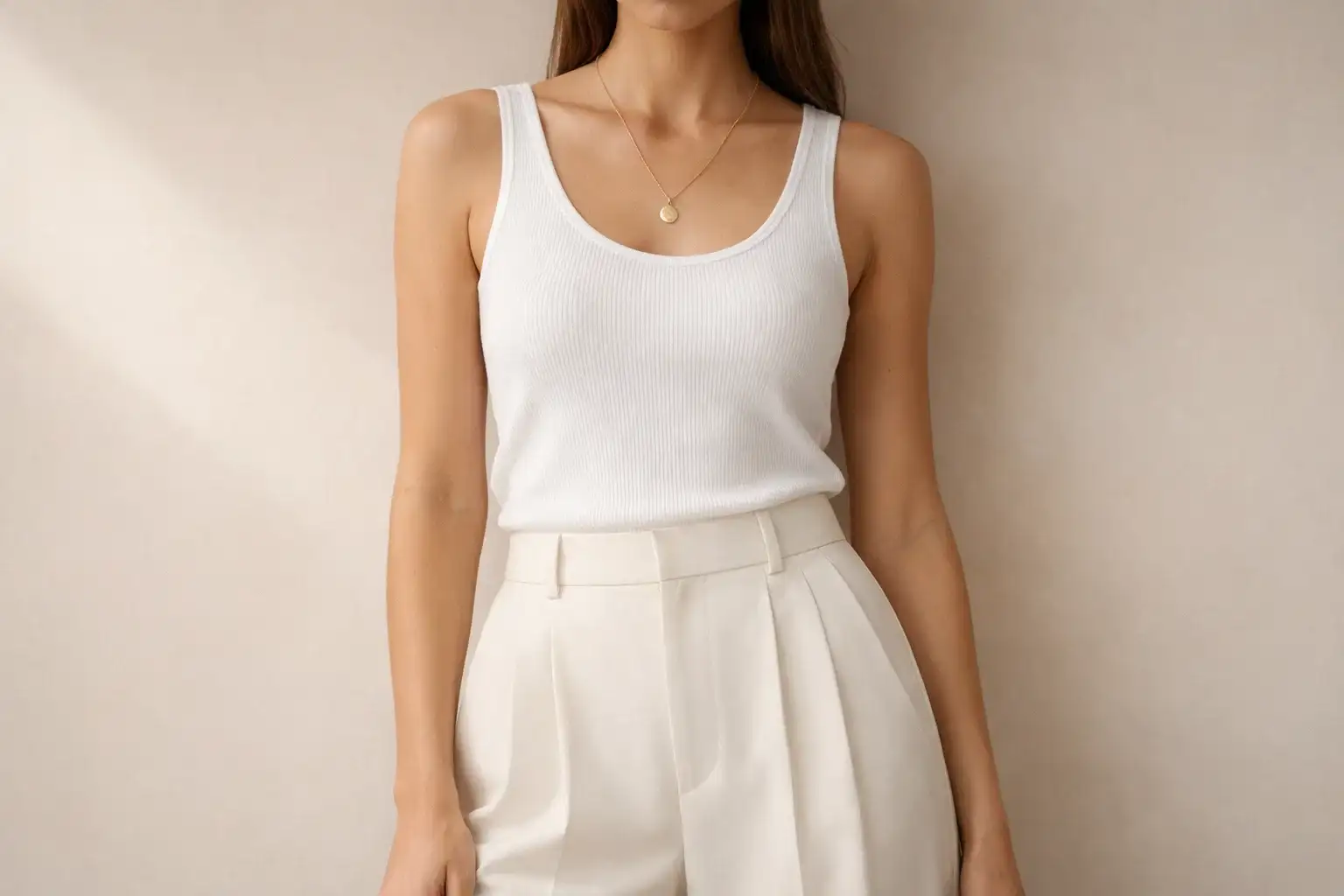 A Tank Top in a Neutral Tone