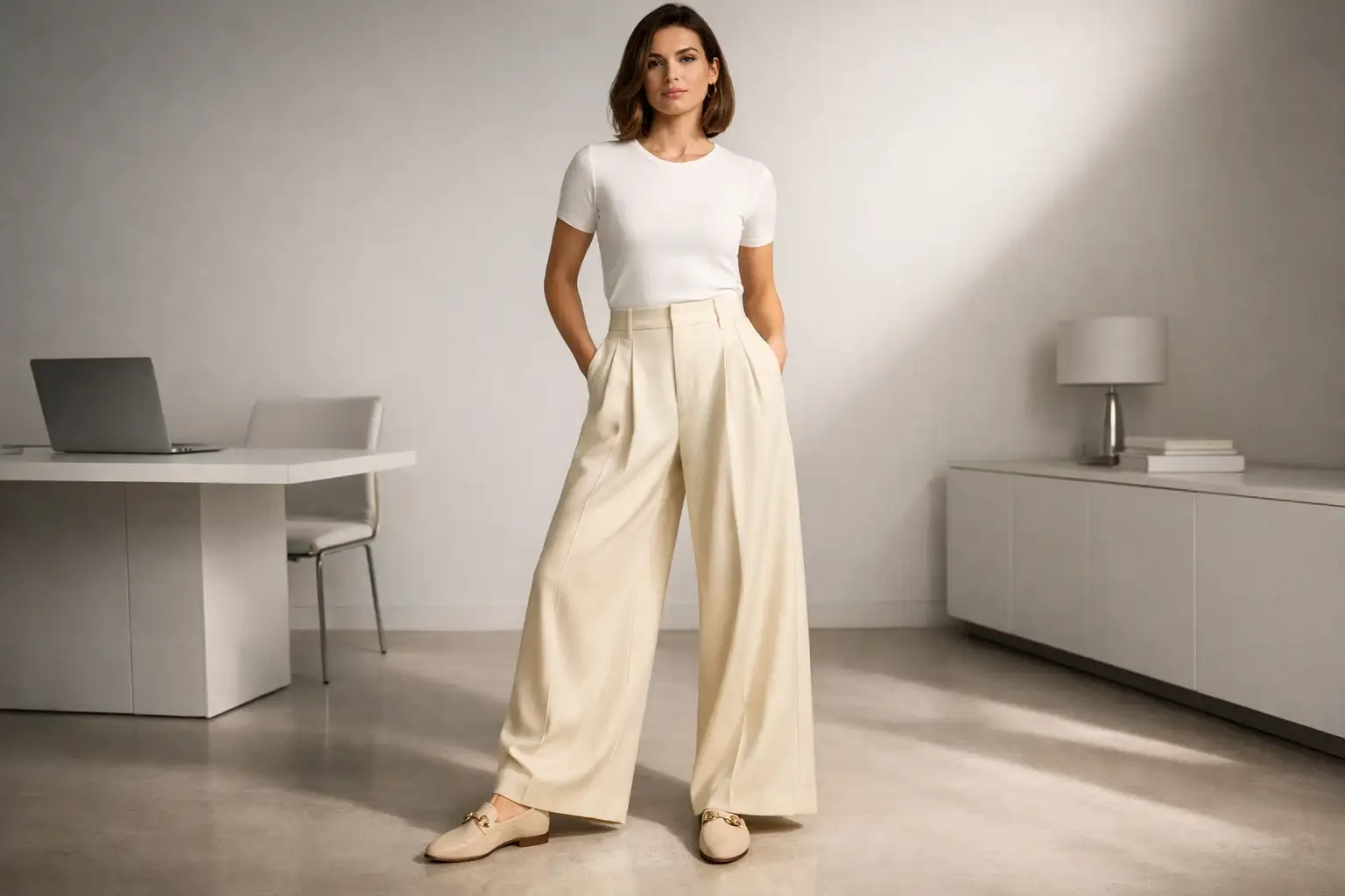 Wide Leg Trousers