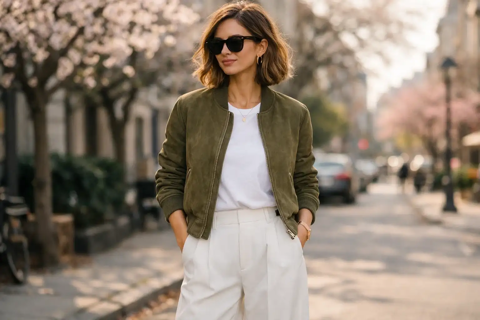 The Suede Bomber Jacket