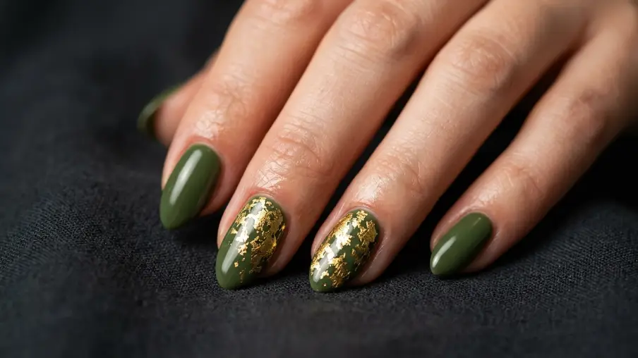 Matcha Green with Gold Foil Accents