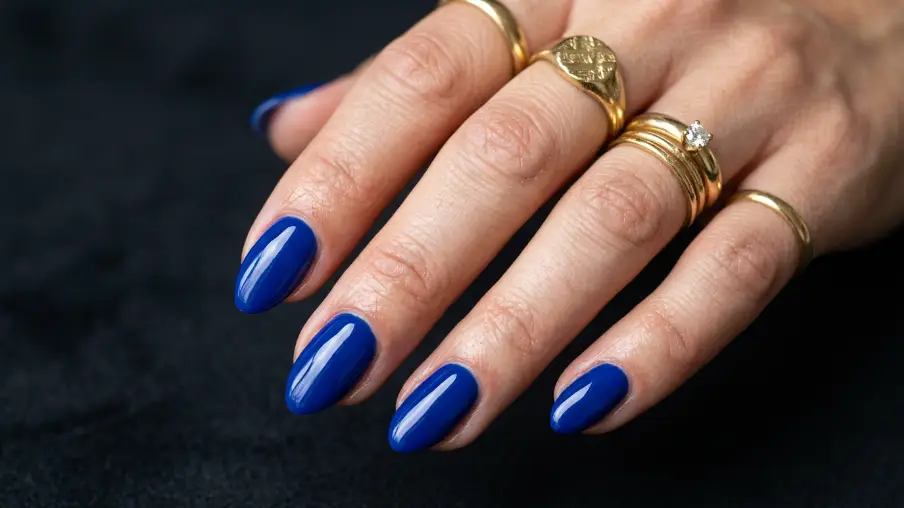 Cobalt Blue Statement Nails
