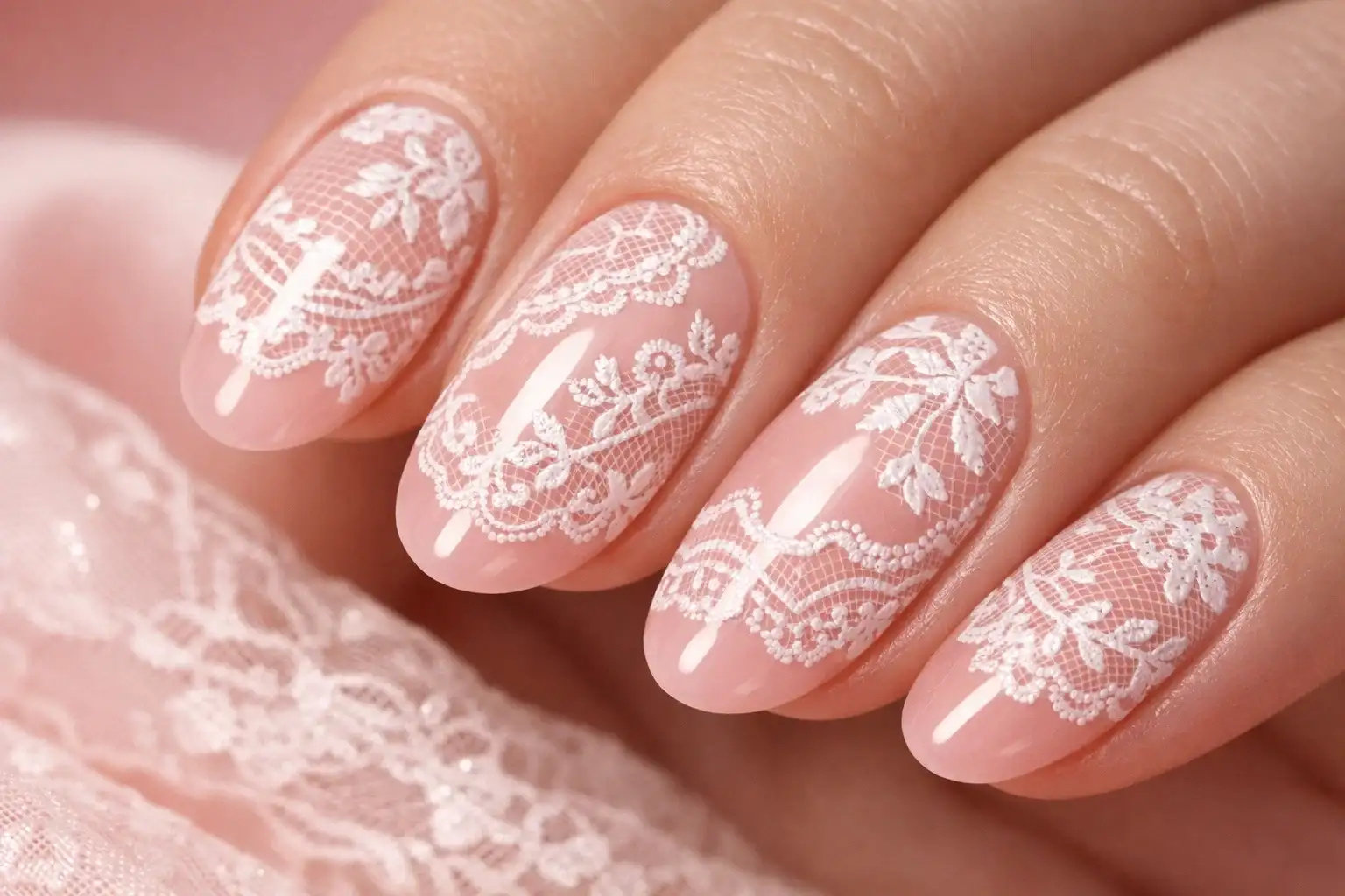 Lace Detail Nails