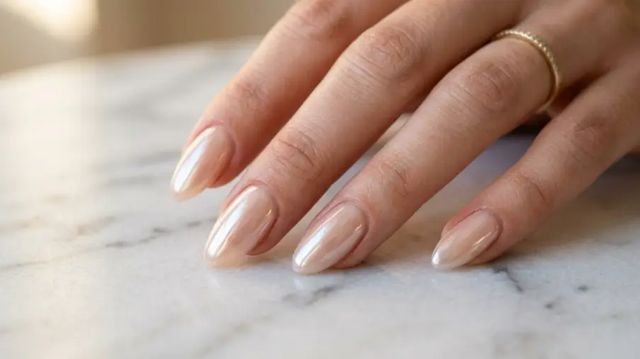 Glazed Donut Gel Nails