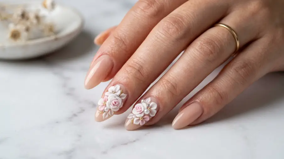 3D Floral Gel Art