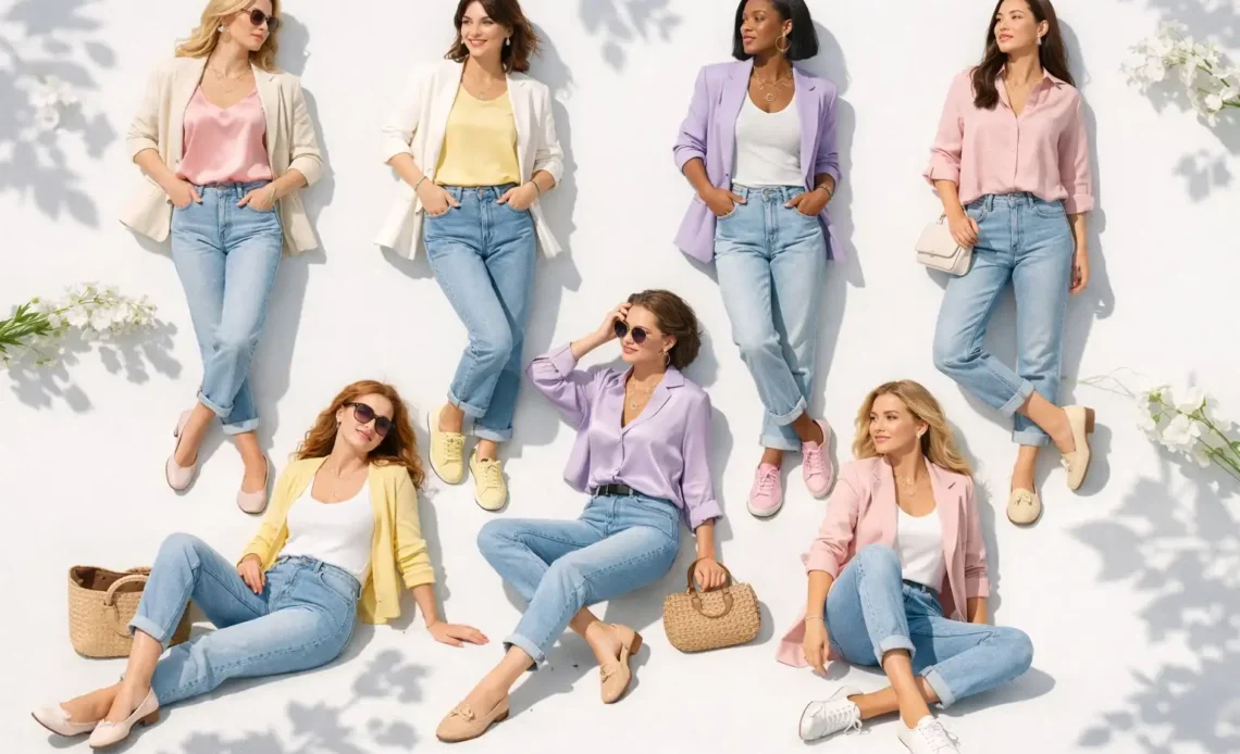 Find soft spring jeans outfit 2026 ideas with casual vibes, relaxed fits, and stylish combinations perfect for upgrading your everyday spring wardrobe.
