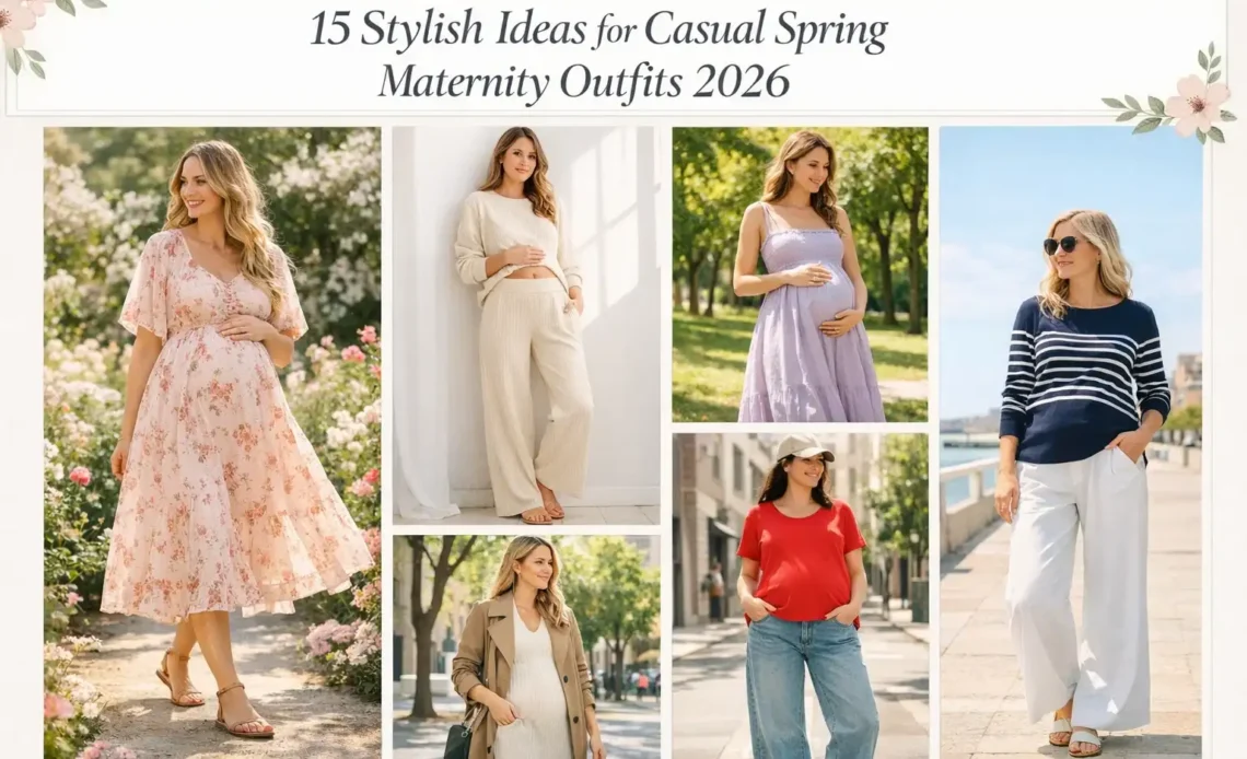 15 Stylish Ideas for Casual Spring Maternity outfits 2026