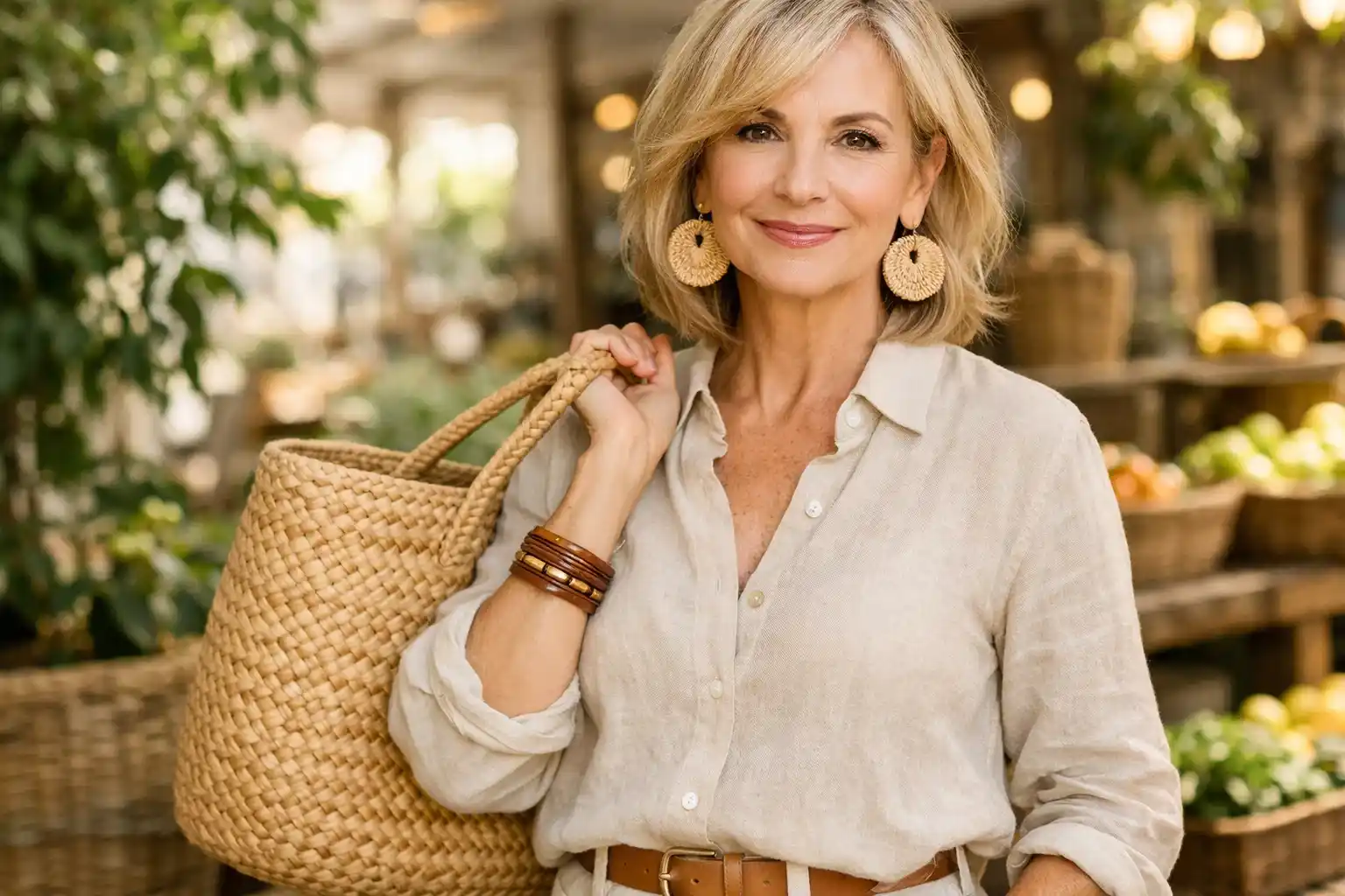 Textured Woven Accessories as Style Anchors