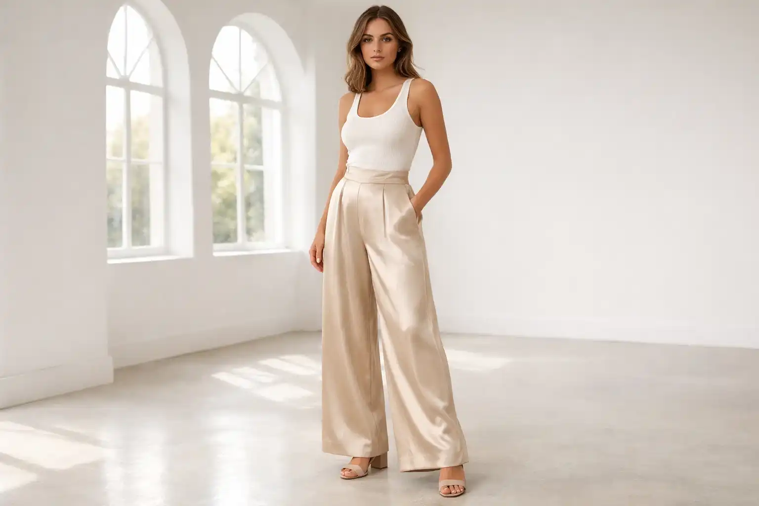 Reach for Satin Trousers