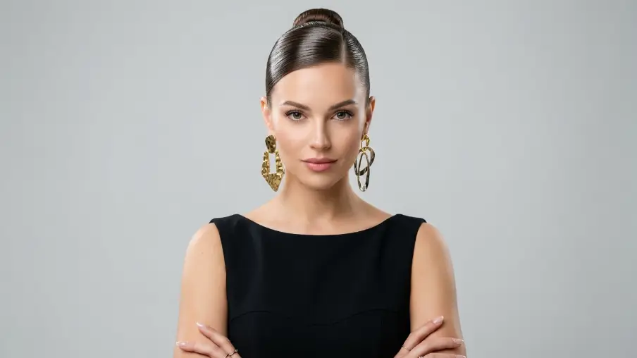 Sleek Slicked-Back Bun