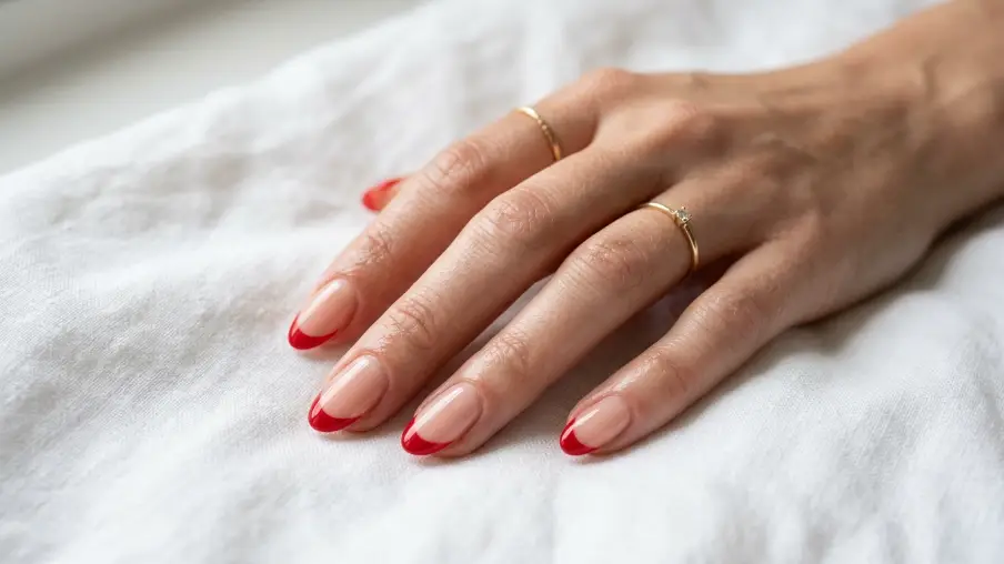 Red French Tips