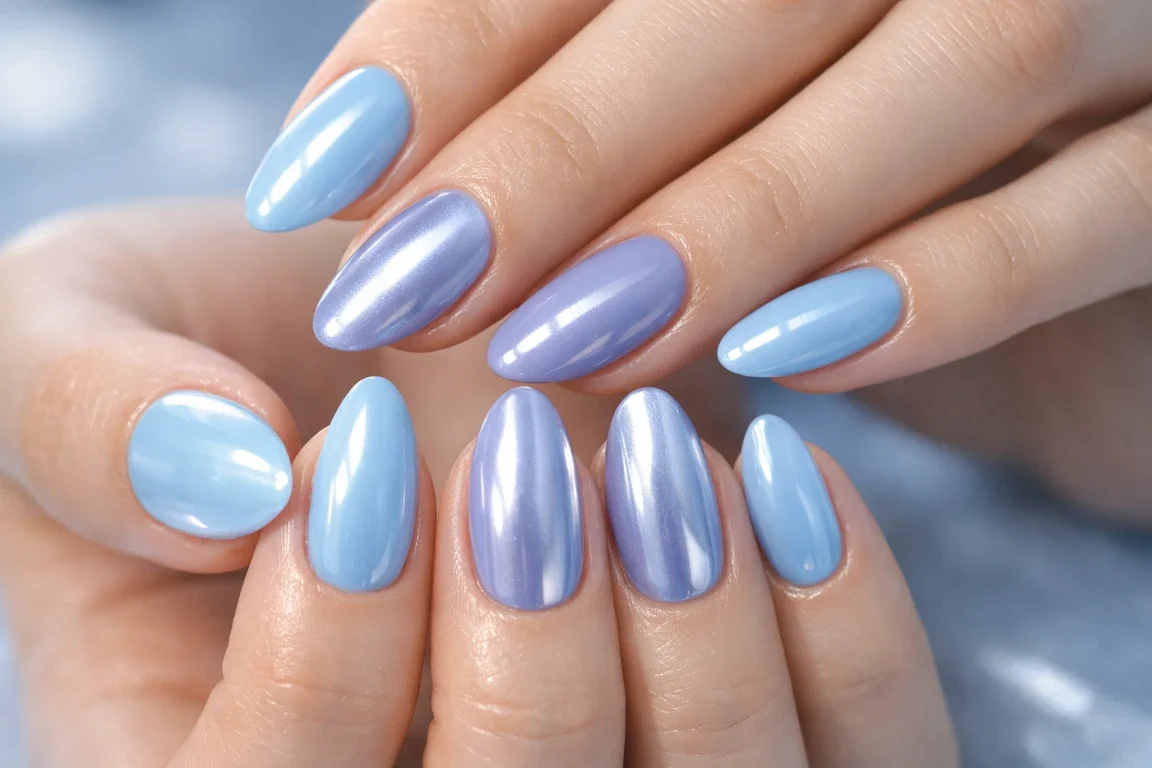Baby Blue and Misty Periwinkle