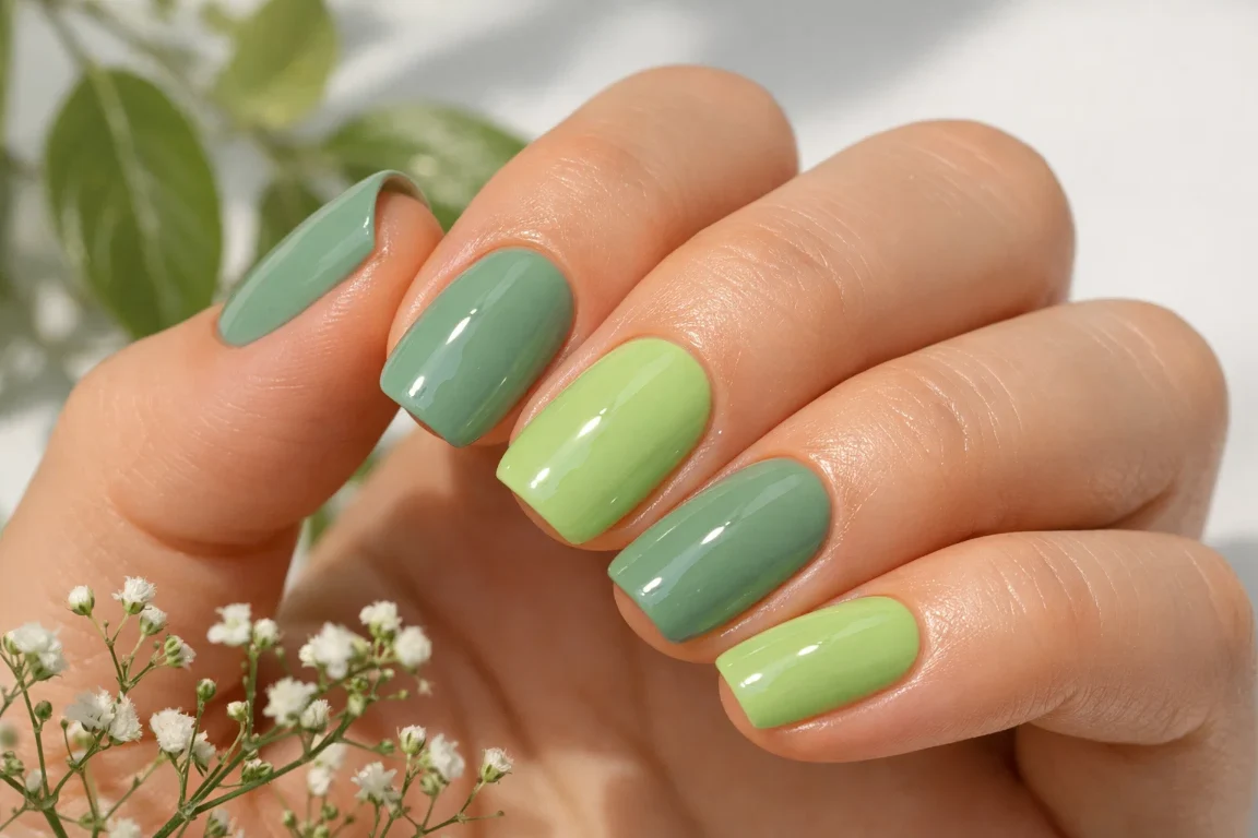 Sage Green and Pistachio