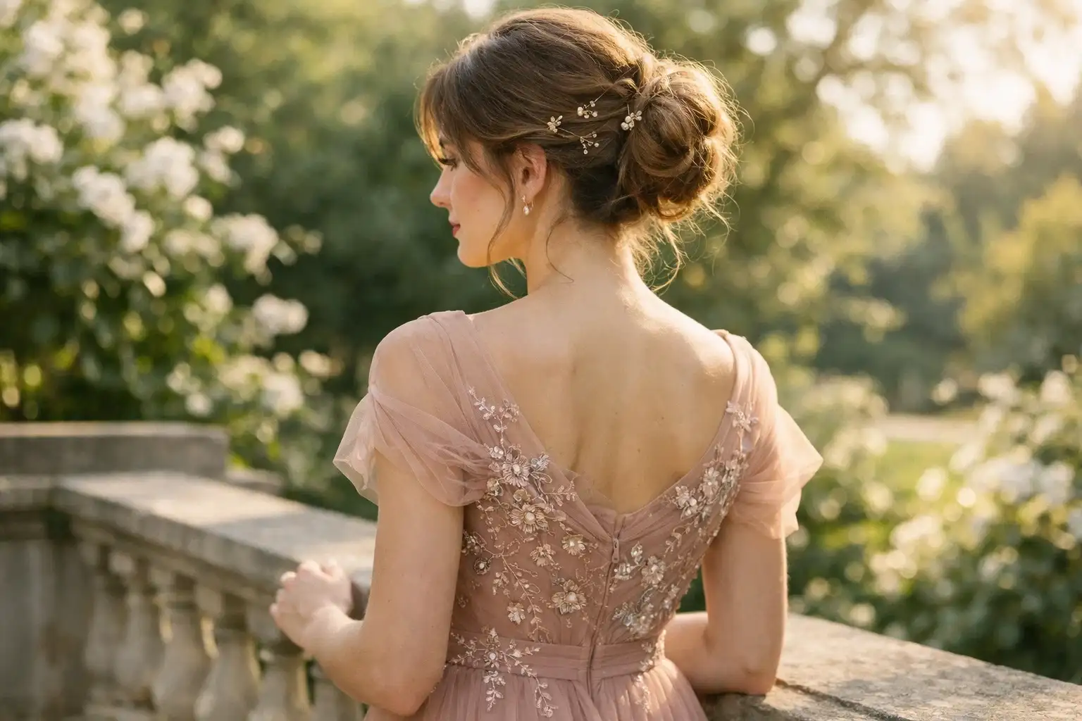 The Soft Upswept Bun