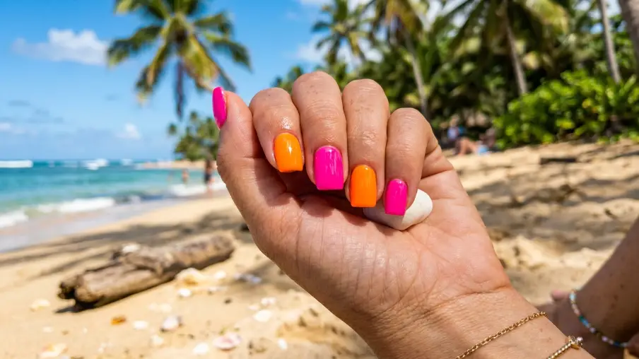 Neon Summer Nails
