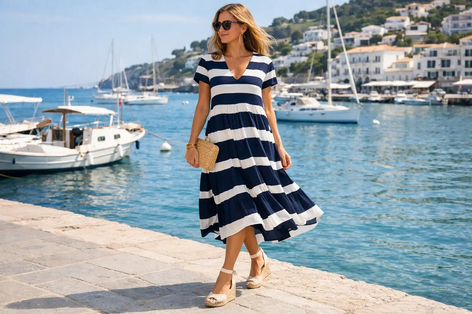 A Striped Coastal Dress
