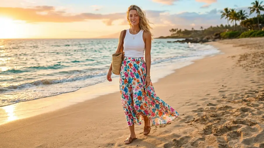 The Bold Printed Maxi Skirt