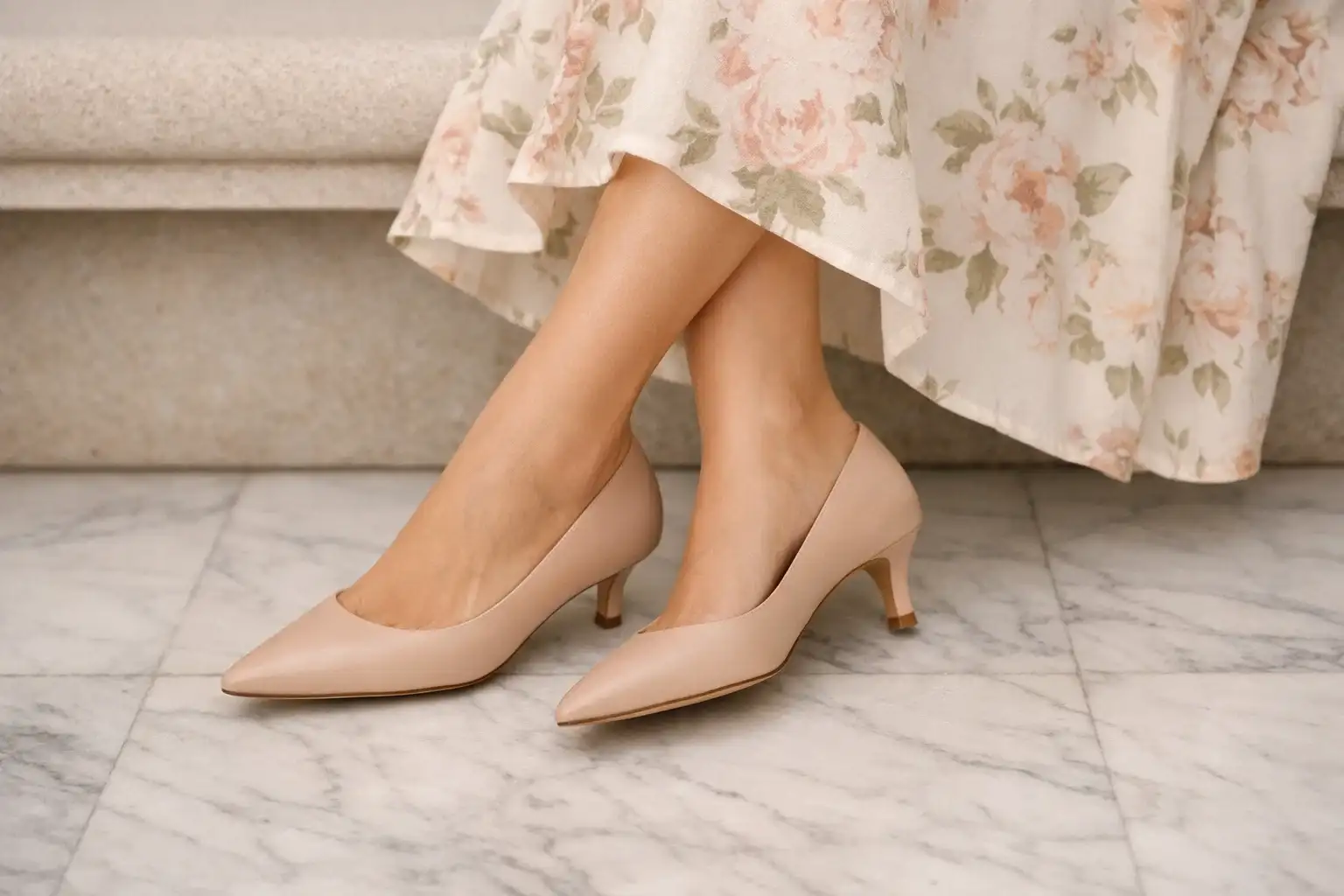 Vintage-Inspired Kitten Heels