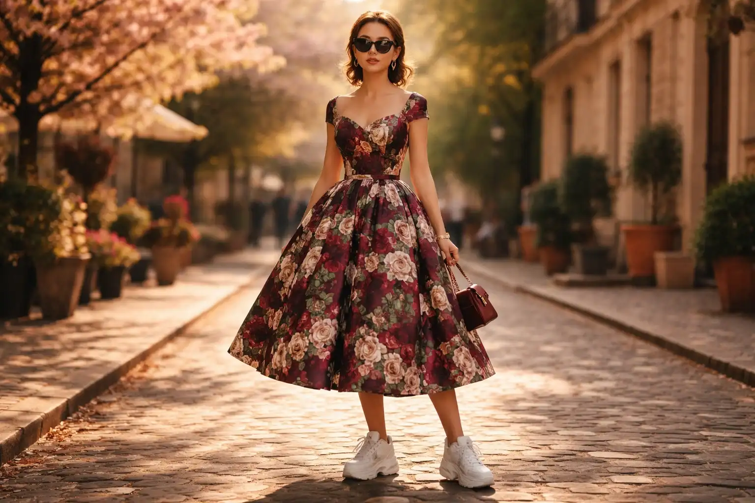 The Vintage Floral Midi Dress That Does Everything