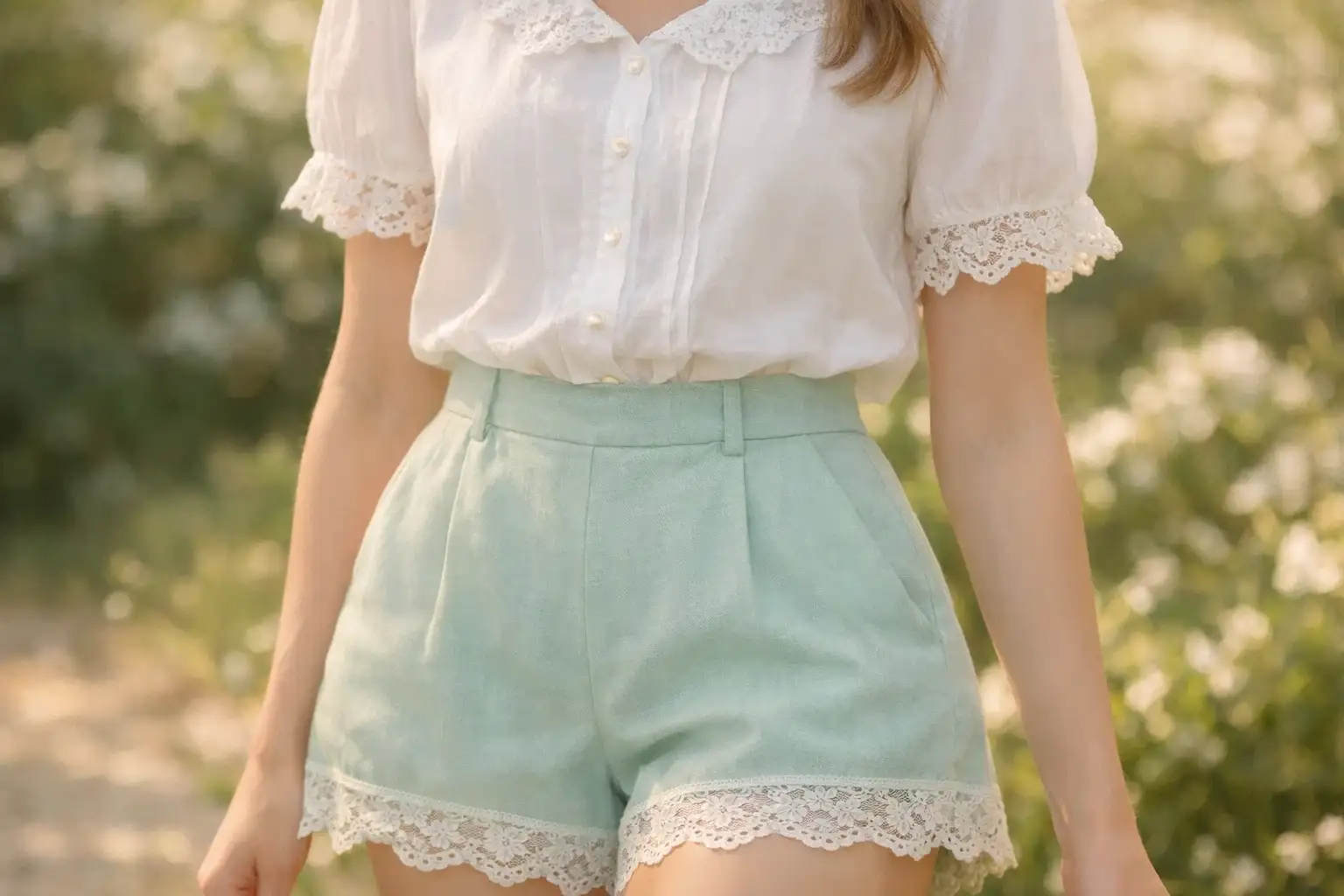 Lace Trim Details on Everyday Pieces