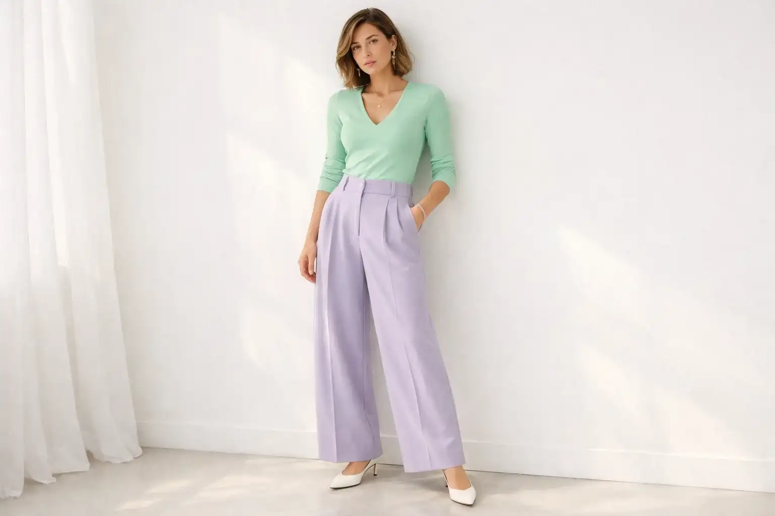 Soft Pastel Color Blocking