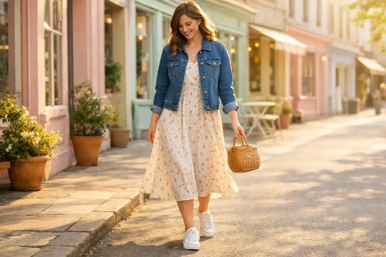 Ditsy Florals on an Ivory Base