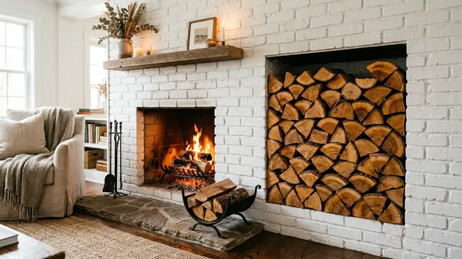 Decorative Firewood Display