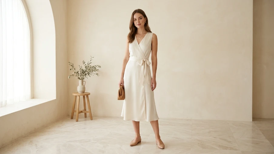 The Minimal Wrap Dress