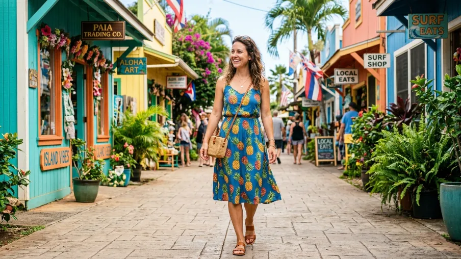Tank Dress in a Vacation Print