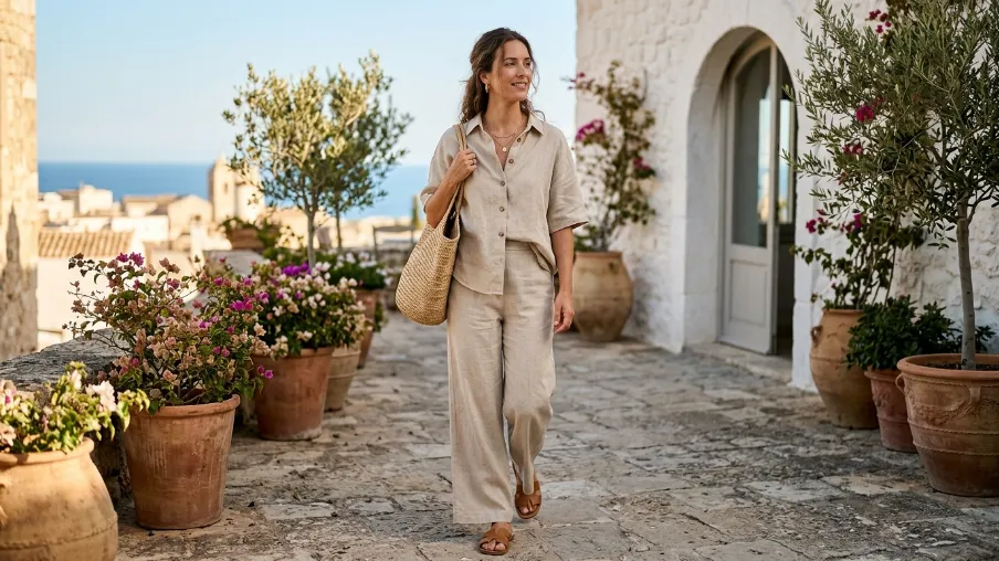 Effortless Summer Style with a Linen Set