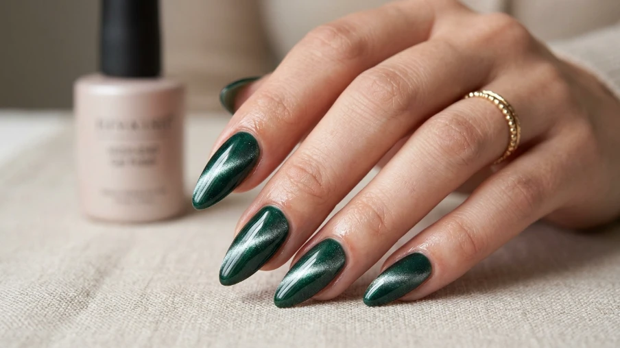 Almond Cat Eye Nails