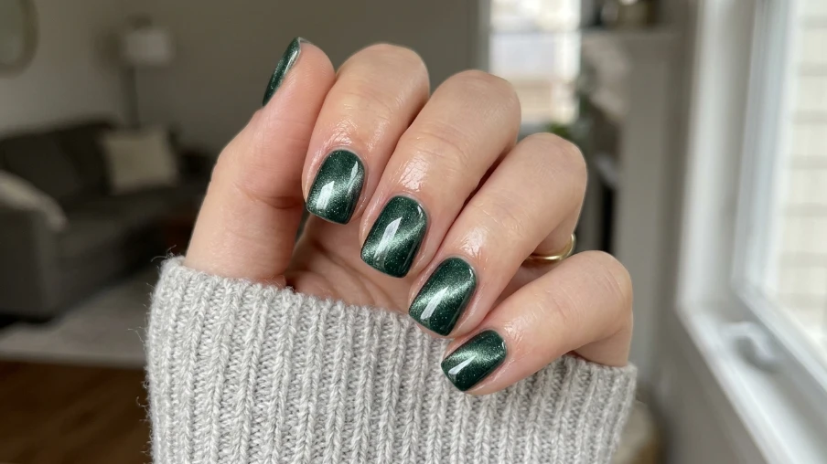 Short Cat Eye Nails
