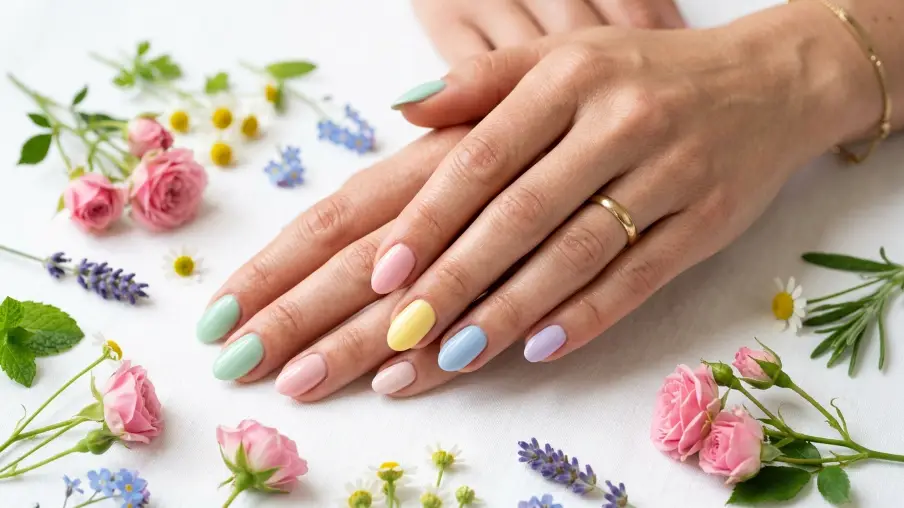 Mix and Match Pastel Nails