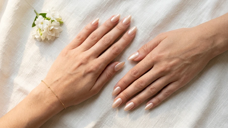 Almond Shape Graduation Nails