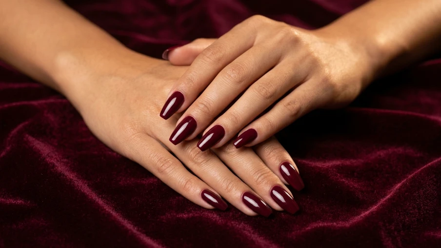 Glossy Monochrome Graduation Manicure