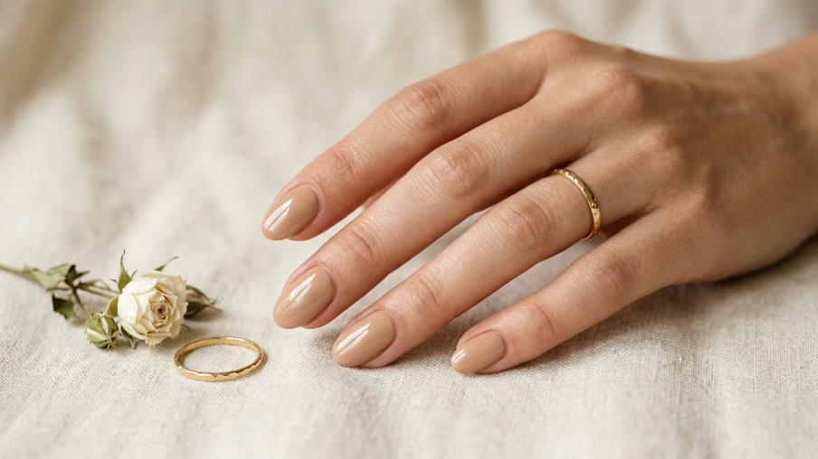 Nude Graduation Nails