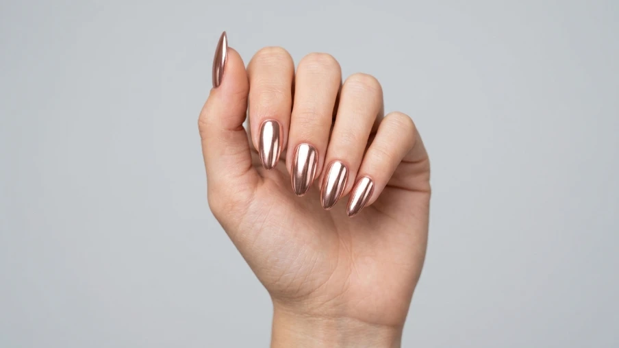 Chrome Graduation Nails