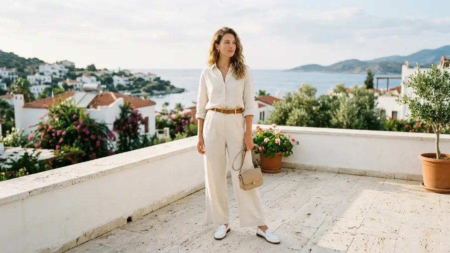 The Classic Cream Linen Set