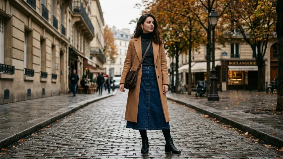 Layered Skirt Outfits for Cooler Months