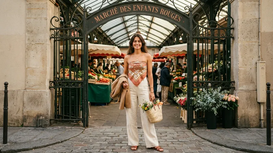 Printed Scarf as a Top or Accessory