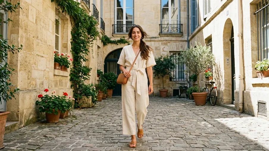 Relaxed Jumpsuit in Linen or Cotton