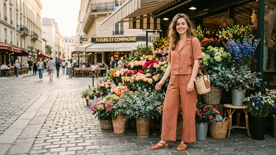 Light Summer Co-ord with Sandals