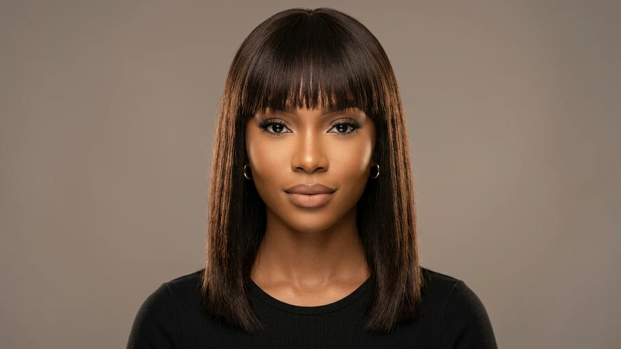 Quick Weave with Bangs