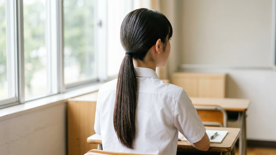 The Sleek Low Ponytail