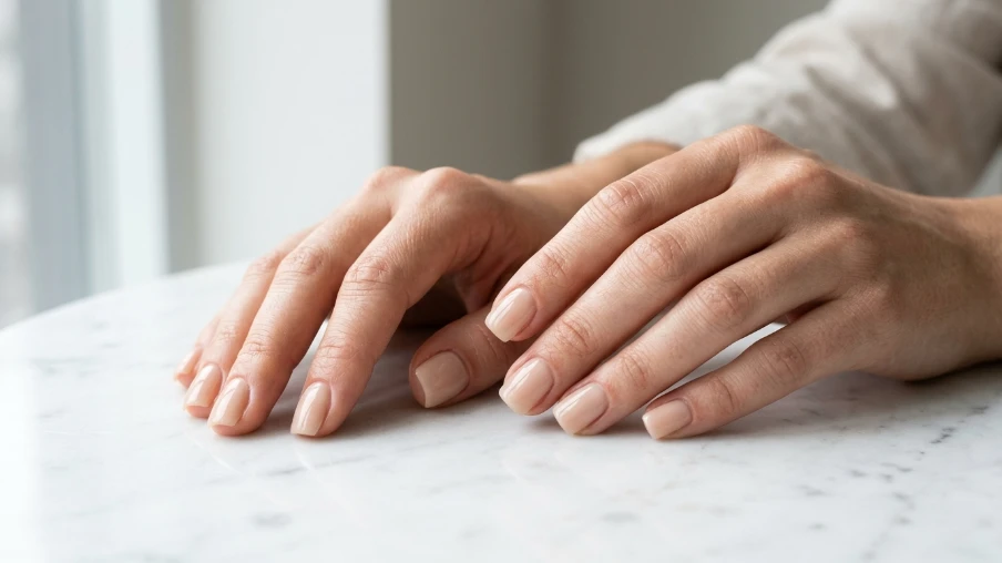Classic Nude Acrylic Nails